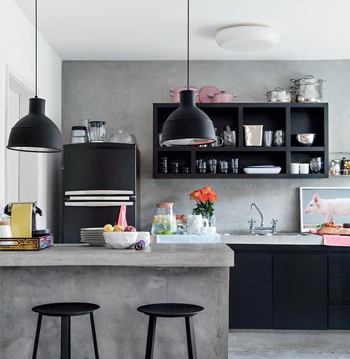 Desain Dapur Minimalis Inspiratif Ala Cafe - Gambar Rumah