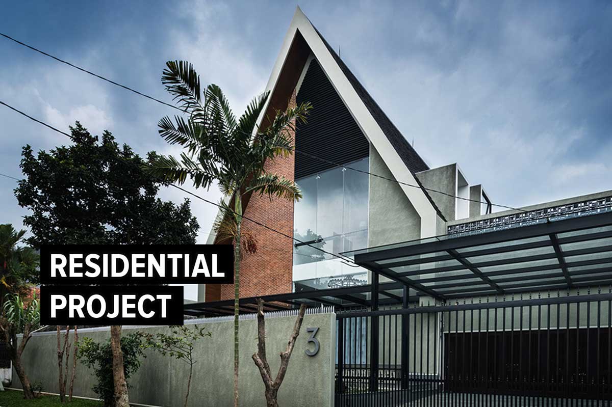 Rumah Sedap Malam Atap Miring Untuk Konsep Arsitektur Tropis
