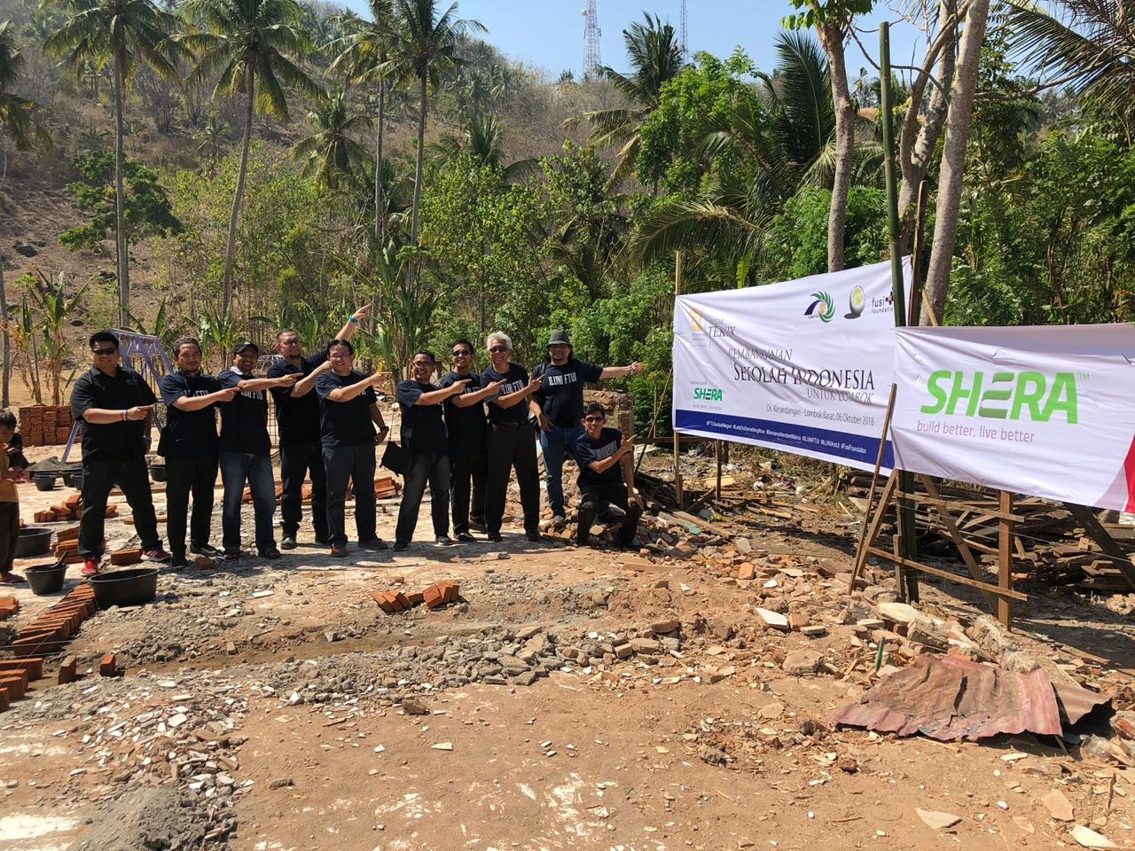 Shera Mendukung FTUI Bangun Kembali Sekolah di Lombok Pasca Bencana
